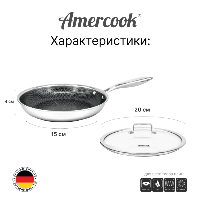 Сковорода Amercook Aristo Pro Series 20