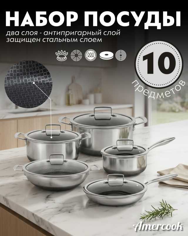 Набор Amercook Aristo Pro Series