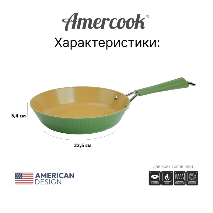 Сковорода Amercook Amvegan Series 28