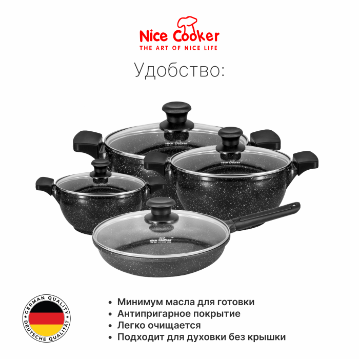 Набор посуды Nice Cooker Pallas Series