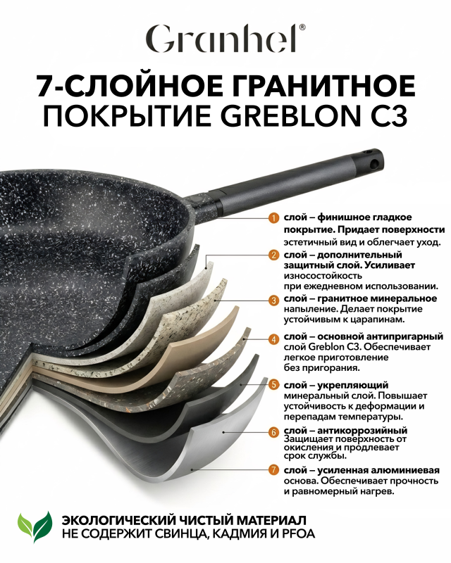 Блинная сковорода Granhel Nature Series 26