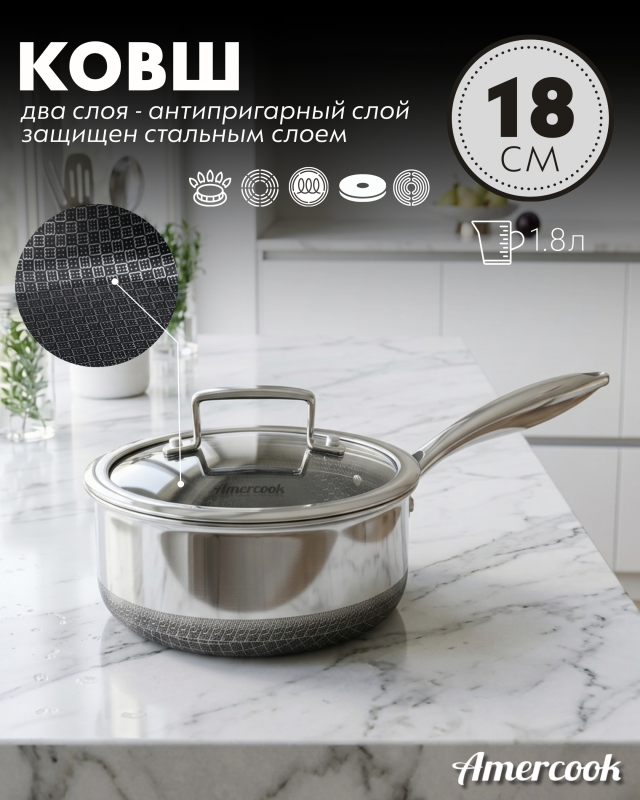 Кастрюля Granhel Nature Series 32